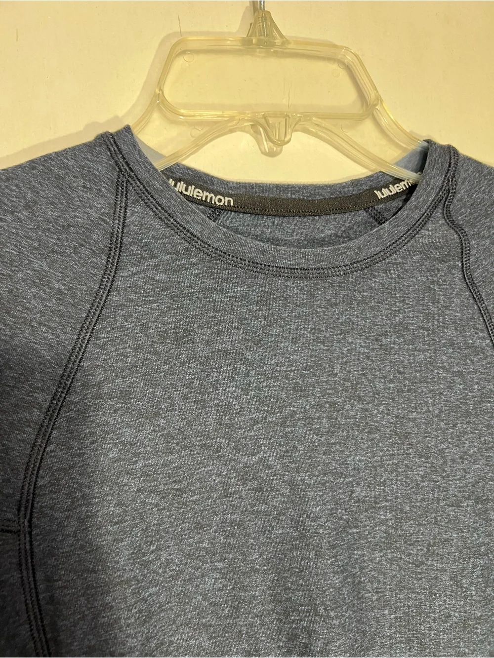 Lululemon Heathered True Navy Its Rulu Run Long Sleeve Shirt size 4